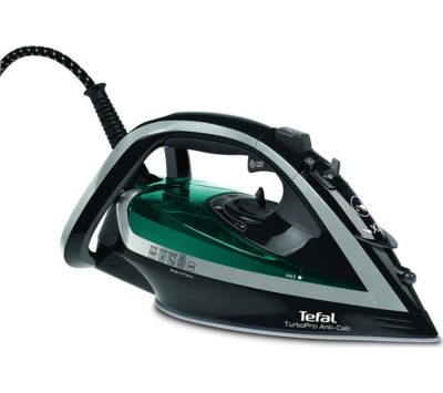 TEFAL Turbo Pro FV5640 Steam Iron - Black & Green